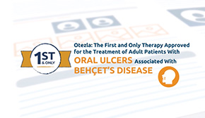 Thumbnail image of a video about Otezla in clinical studies for the treatment of oral ulcers in Behçet's Disease