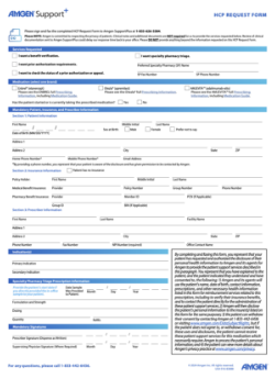 Amgen® SupportPlus HCP Request Form