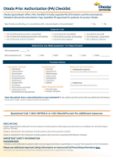 Prior Authorization Checklist