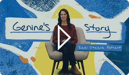 Genine's story on living with mild to moderate plaque psoriasis