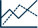 Line chart icon