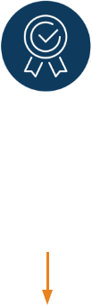 'Step 1' icon showing the Otezla Starter Pack, which is upright on top of a solid colored circle background