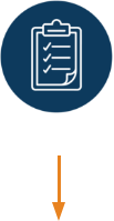 'Step 2' icon showing an Rx pad on top of a solid colored circle background